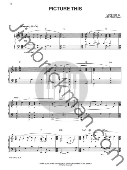 "Picture This" sheet music