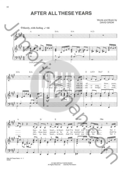 Essential Jim Brickman Volume 2: Songs "After All These Years" sheet music