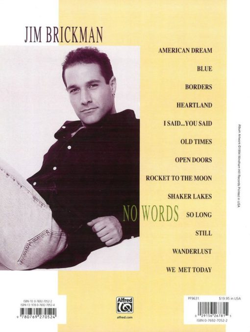 No Words back cover