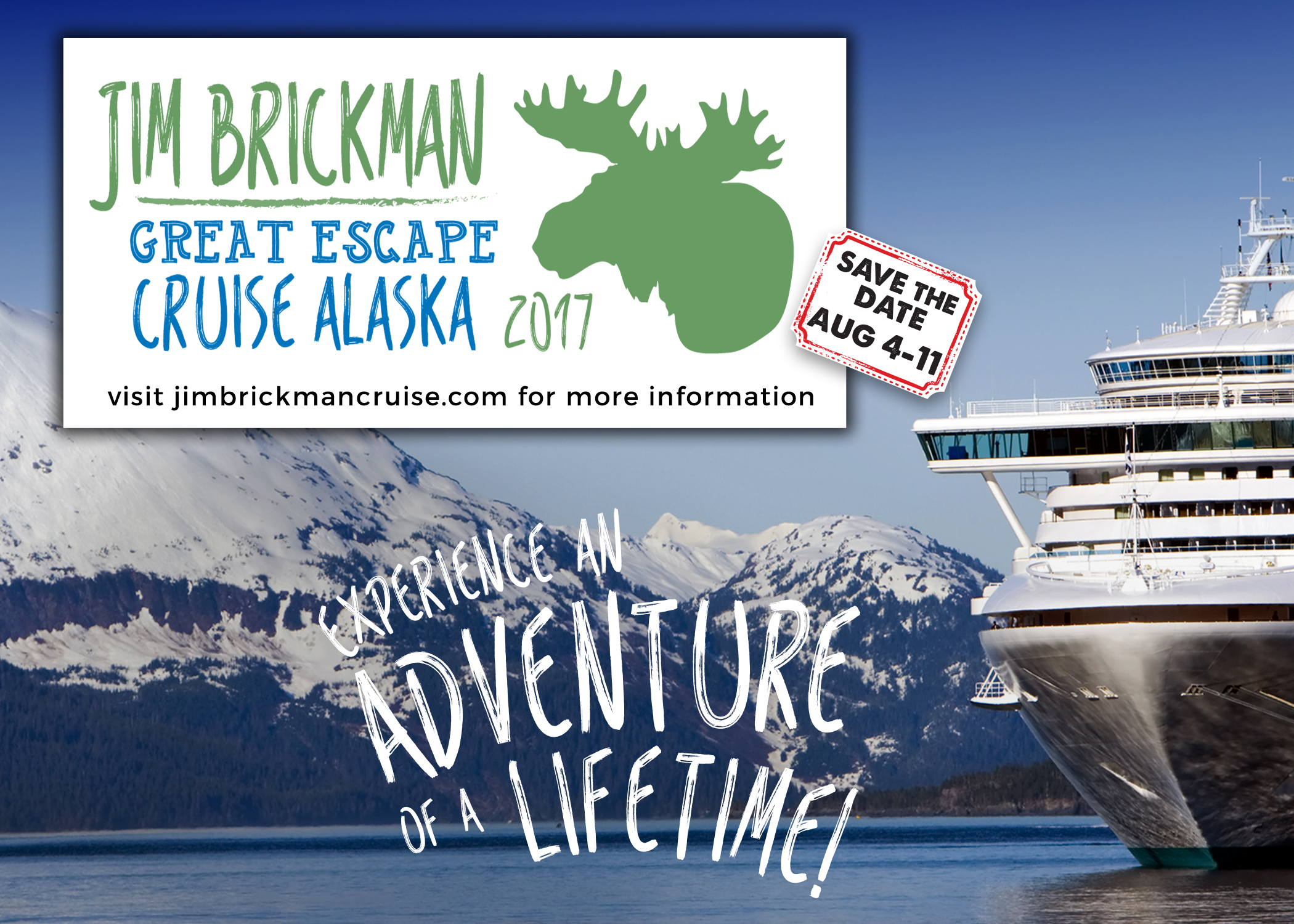 3.25x6.5 Alaska cruise postcard packagin ad