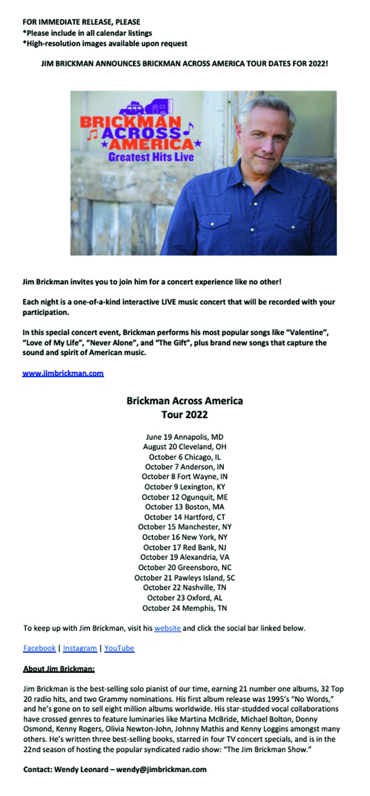 Brickman Across America -Press Release 2022